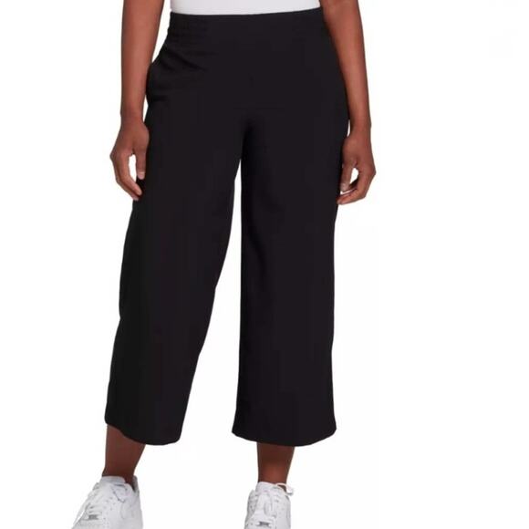 CALIA Women’s Medium Black Mid Rise Wide Leg Crop Pant - Picture 1 of 4